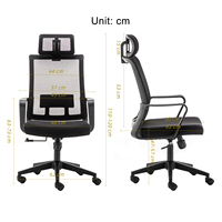 Nouvelle Chaise de Bureau Ergonomique Pivotante pour Dirigeant, Fauteuil de Direction, Chaise de Bureau à Hauteur Réglable pour Ordinateur, Chaise Rotative pour la Maison