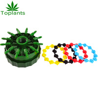 Kits de culture hydroponique avec système d'irrigation par goutte à goutte pour 12 plantes, diffuseur de bulles