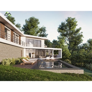 Luxueuse villa préfabriquée de 2 étages avec style design industriel pour intérieur et extérieur - Product Image 1