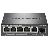 TP-LINK TL-SG2206LPF Tam Gigabit PoE Switch Bulut Yönetimi 10/100/1000Mbps 1 Optik Port SFP 5 Gigabit Port 6 Uplink Port