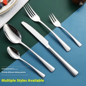 Bán buôn bạc thiết lập dao kéo thép không gỉ Muỗng Nĩa ăn tối dao Bạc Set Flatware Đảng Quà Tặng Bộ đồ ăn - Product Image 3