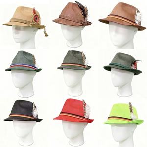 Chapeau Fedora Traditionnel Alpin Multicolore Vintage pour un Usage Casual Professionnel Unisexe Toutes Saisons - Product Image 6