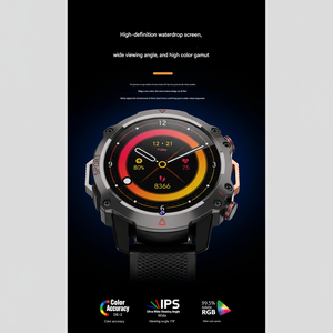 นาฬิกาโทรศัพท์แบบกลมที่รองรับเครือข่ายเต็มรูปแบบ, แอนดรอยด์, เครื่องวัดจำนวนก้าว, เครื่องวัดอัตราการเต้นของหัวใจ, ตำแหน่ง GPS, ช่องใส่ซิมการ์ด - Product Image 1