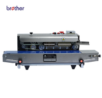 Brother เครื่องซีลถุงแบบต่อเนื่องแนวนอน,เครื่องปิดผนึกถุงพลาสติกความร้อน SF150W