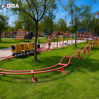 Équipement de parc d'attractions intérieur de qualité supérieure, mini-montagnes russes non motorisées pour projets parent-enfant