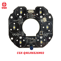 Placa LED PCBA de Cobre de 1 oz con LED IR Blanco de Doble Chip CGX, ODM OEM Personalizada, 12V, Luz de Relleno para Visión Nocturna de Cámaras de Seguridad CCTV