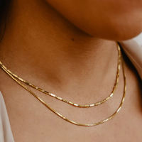 Collar de Cadena de Plata de Ley 925 MILO MLSN07, Joyería Fina Unisex de Moda, Regalo de Boda, Venta al Por Mayor