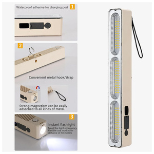 Lampe de travail LED super lumineuse à fixation magnétique avec coque ABS, rechargeable, pour le camping, le garage et la réparation automobile, avec fonction <span class=keywords><strong>SOS</strong></span>. - Product Image 2
