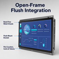 Écran tactile LCD tout-en-un de 27 pouces, cadre ouvert en métal, Full HD, Intel Core, pour caisse, publicité, informations médicales