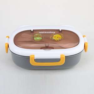 Lunchbox 2 Roosters Studentenkantoormedewerker Magnetron Bento <span class=keywords><strong>Box</strong></span> Buiten Picknick Fruit Voedselcontainer - Product Image 3