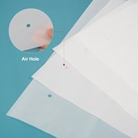 Sacs en plastique transparents givrés avec fermeture éclair, personnalisables avec logo, réutilisables, pour l'emballage de t-shirts et de vêtements