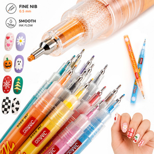 12 Marqueurs de Nail Art pour DIY, Stylos de <span class=keywords><strong>Dessin</strong></span> et de Peinture pour Graffiti, Points et Traçages - Product Image 2