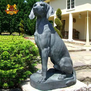 Decoración de jardín personalizada escultura de <span class=keywords><strong>perro</strong></span> labrador de bronce <span class=keywords><strong>famoso</strong></span> de gran tamaño - Product Image 2