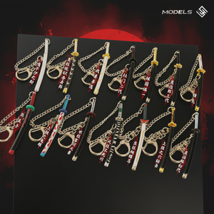 15 Diseños <span class=keywords><strong>de</strong></span> Llaveros <span class=keywords><strong>de</strong></span> Anime Japonés, Modelo <span class=keywords><strong>de</strong></span> Arma <span class=keywords><strong>de</strong></span> <span class=keywords><strong>Shinobu</strong></span> Fushiguro con Cadena Antipérdida, Llavero <span class=keywords><strong>de</strong></span> Metal con Espada Samurai, Accesorios - Product Image 1
