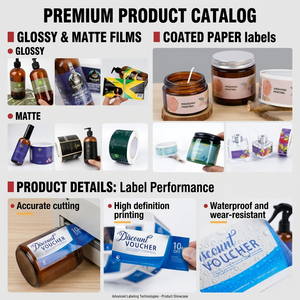 Etiquetas Adhesivas de Vinilo Impermeables Personalizadas YSB, Etiquetas Redondas con Impresión en Dorado, Código <span class=keywords><strong>QR</strong></span> y Logotipo Personalizado - Product Image 2