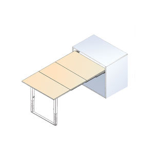 Accessoires de meubles <span class=keywords><strong>Rail</strong></span> coulissant avec pieds Étagère pliante Support de table à manger Support mural Mécanisme de tabouret mural caché Wt01-07 - Product Image 3