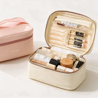 Organisateur de cosmétiques portable Taslon, imperméable, grande capacité, multi-compartiments, pochette détachable pour femmes, couleurs personnalisées, logo OEM