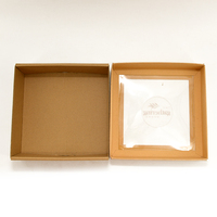Boîtes d'emballage alimentaire personnalisées en matériaux recyclés avec couvercle et base pour sushis, donuts, cupcakes, desserts 12x12x3 9x9x4 avec fenêtre