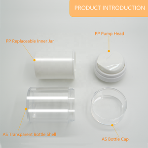 Botella Dispensadora de Bomba de Presión Sin Aire de 15 ml, 30 ml, 50 ml, Plateada/Dorada, Frascos de Plástico PP con Carcasa Transparente de AS, Gran Venta - Product Image 6