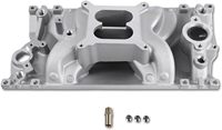 Collecteur d'admission double plan en satin pour Chevy SB 1996 et versions ultérieures Vortec, Air-Gap, Professional 2028, Hi Rise Idle 1500-6500 tr/min