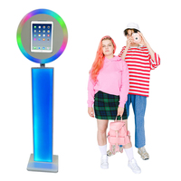 Offre Spéciale 12.9 Ipad Photomaton tenu dans la main Léger Ipad Photo Booth avec écran Lcd Noir Selfie Photo Booth Pour Ipad