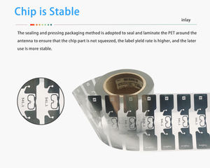En stock, Inlay RFID UHF certifié ARC, type Dogbone, puce Smartrac U <span class=keywords><strong>CODE8</strong></span>, étanche, longue portée, EPCglobal Gen2, 100k cycles d'écriture - Product Image 2
