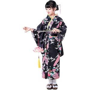 Kimono japonés largo con flor de pavo real tradicional, vestido para niños, disfraz Yukata <span class=keywords><strong>Haori</strong></span> 2017 - Product Image 5