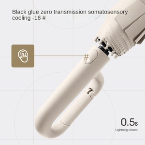 23/27 Inch Ring Buckle Three-fold <b>Automatic</b> Double Folding Business Adult Leisure Increased Wind-resistant Double Bone <b>Umbrella</b> - Product Image 3