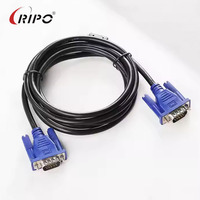 Bersertifikasi CE 3 + 2 kabel VGA-1.5/3/5M, kabel VGA 15-Pin, pabrik langsung untuk pengecer