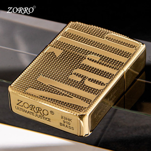 Accendino a cherosene ZORRO/Zorro ZL-BLT910-1 91 Million Baolu con mola, antivento, design retrò - Regalo per incisione - Product Image 2