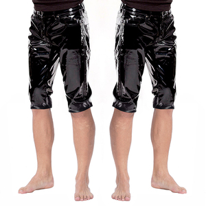 Sexy Hommes Wetlook Boxer Shorts Gaine Faux Cuir Serré Slip <span class=keywords><strong>Latex</strong></span> Gay Fétiche Lingerie Outfit <span class=keywords><strong>Homme</strong></span> Shorts - Product Image 1