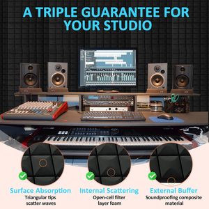 Mật độ cao Acoustic Foam wallboard cho hiện đại rạp hát tại nhà văn phòng Studio tường trường giảm tiếng ồn thiết kế thanh lịch - Product Image 6