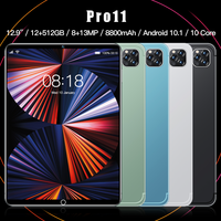 Tablet 5G de 10.1 Pulgadas con Tarjeta SIM, Android 10.1, 12GB de RAM, 512GB de ROM, Pantalla IPS HD, WiFi 11Pro para Trabajo y Estudio