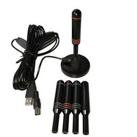 Récepteur de signal double intérieur/extérieur HD Digital HDTV/DVB-T/DTMB TV Antenne plastique 5m/3m Longueur de câble Alimentation USB