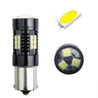 Feux de signalisation LED pour voiture 1156 1157 BA15S, 3030 21SMD, feux de recul, feux antibrouillard et feux de freinage