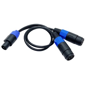Câble de séparation <span class=keywords><strong>Speakon</strong></span> 0,3 m 1 vers 2, câble Y, câble de dérivation <span class=keywords><strong>Speakon</strong></span>, <span class=keywords><strong>Speakon</strong></span> femelle mâle vers double mâle, câble d'extension SOUND - Product Image 3