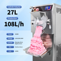 Yourtime 10 Programmes Prix Usine Machine à Glace et Gelato ETL CE 108L/H Congélateur à Yogourt en Batch Bql 920 Machine à Crème Automatique