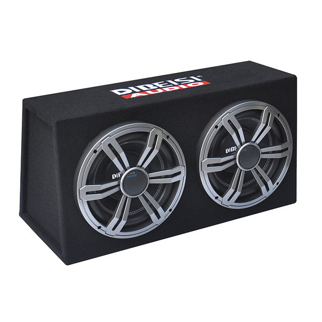 DIBEISI Bandpass System Dual Subwoofer with Box 8 Inch 10 Inch Car Subwoofer Box 12 Inch with Box