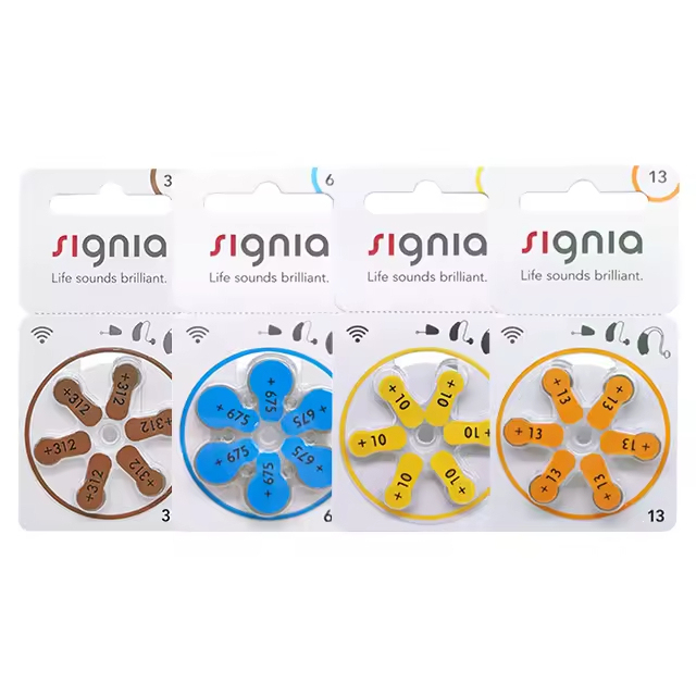 Top Selling Products 2025 Signia Hearing Aids Accessories Battery for Non - Rechargeable Hearing Wholesale Starting From 1 Piece