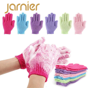 Guanti Esfolianti in Nylon, Canapa e Iuta Monocolore per Bagno, Guanto Scrub Esfoliante per Rimuovere la Pelle Morta, Panno Esfoliante per il Corpo - Product Image 1