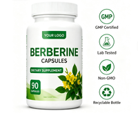Capsules de berbérine pour marque privée – Complément alimentaire naturel à base de plantes pour l'adaptation quotidienne du corps et le maintien du bien-être