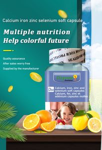 Capsules molles de calcium, fer, zinc et sélénium, capsules molles multivitaminées - Product Image 4