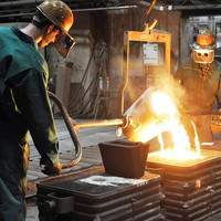 Machine à fabriquer du fonte/granit/granit ductile, louche de fonderie pour couler le métal fondu