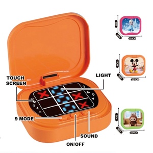 <span class=keywords><strong>Jeu</strong></span> électronique Tic-Tac-Toe 9-en-1, jouet <span class=keywords><strong>de</strong></span> puzzle portable à écran tactile avec lumière et son, jouet éducatif pour enfants - Product Image 1