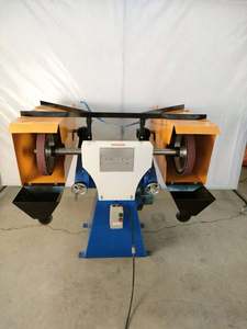 Máquina lijadora de banda para eliminación de polvo, máquina rectificadora de doble estación, banda horizontal para piezas de formas especiales, para fundición y forja - Product Image 2