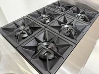 Cuisinière à gaz commerciale OUTE 36 pouces, 6 brûleurs, robuste, en acier inoxydable, mode de réduction du bruit, mode d'économie d'énergie pour restaurant