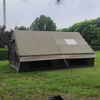 Tente gonflable de 12 m² à deux chambres pour 5 à 8 personnes, en PVC Oxford 300D, avec colonnes d'air, imperméable, installation rapide, portable, quatre saisons