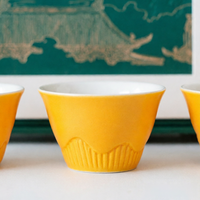 Ensemble de théières créatives de style chinois impérial avec logo personnalisé, esthétique de musée, boîte cadeau promotionnelle d'entreprise orange, papier de luxe haut de gamme