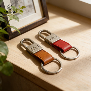 New Arrival Leather Lanyard Keychains Promotional Wholesale Leatherette Laser Keychains