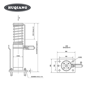 HQ Elevator Spare <strong>Parts</strong> Lift Oil Buffer Elevator Hydraulic Buffer YH1A-175 YH6-275 YH1A/175 YH6/275 YH7/100 YH8/<strong>206</strong> - Product Image 3